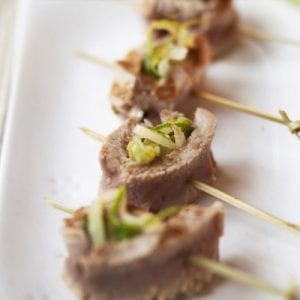 Griddled tuna rolls