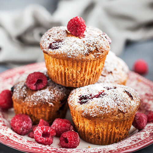 Raspberry muffins