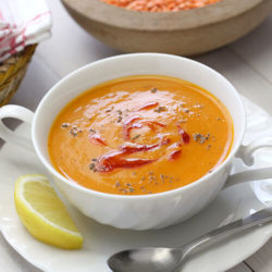 Spiced Red Lentil and Tomato Soup