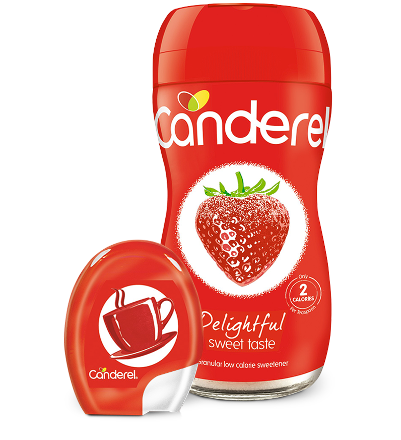 Canderel jar and tablets packshots