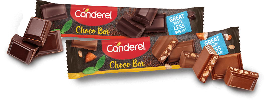 Canderel Chocolate bar range
