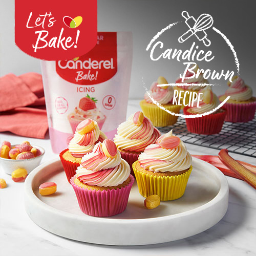 Candice Brown’s Rhubarb & Custard Cupcakes